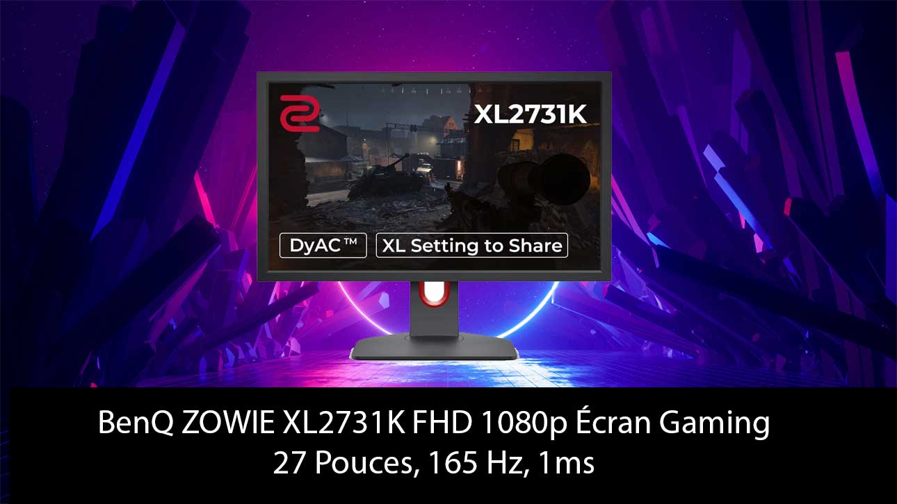 Moniteur de Gaming BenQ ZOWIE XL2731K FHD 1080p : La Performance Ultime pour les Joueurs !