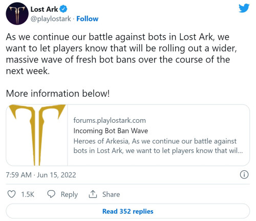 Lost Ark vague ban 300 000 joueurs