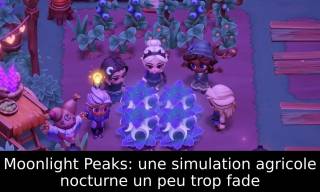 Moonlight Peaks: une simulation agricole nocturne un peu trop fade