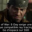 Gears of War: E-Day exige une carte graphique compatible ray tracing et 115 Go d'espace sur SSD