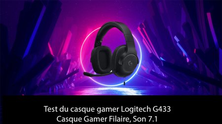 Test du casque gamer Logitech G433 Casque Gamer Filaire, Son 7.1