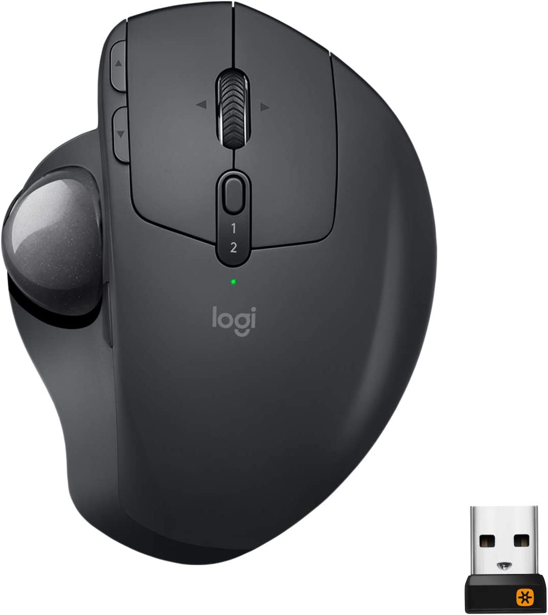 Logitech MX Ergo Trackball, Souris Ergonomique Sans Fil