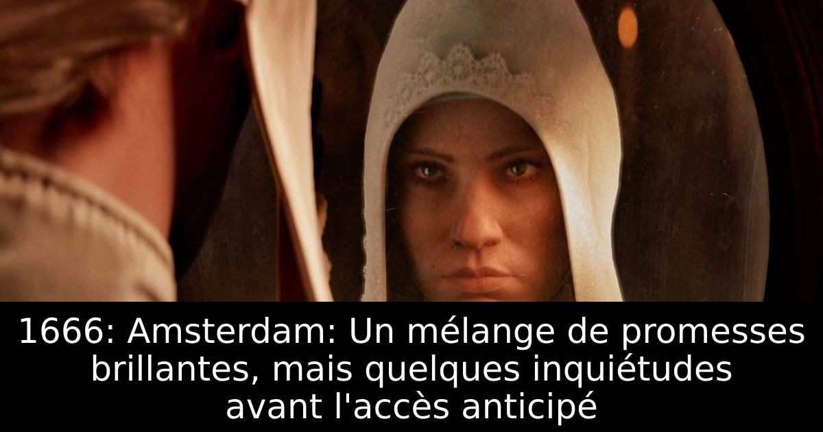 1666: Amsterdam: Un mélange de promesses brillantes, mais quelques inquiétudes avant l'accès anticipé