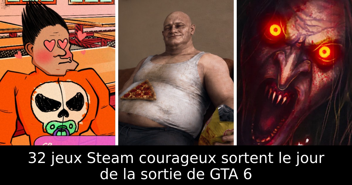 32 jeux Steam courageux sortent le jour de la sortie de GTA 6