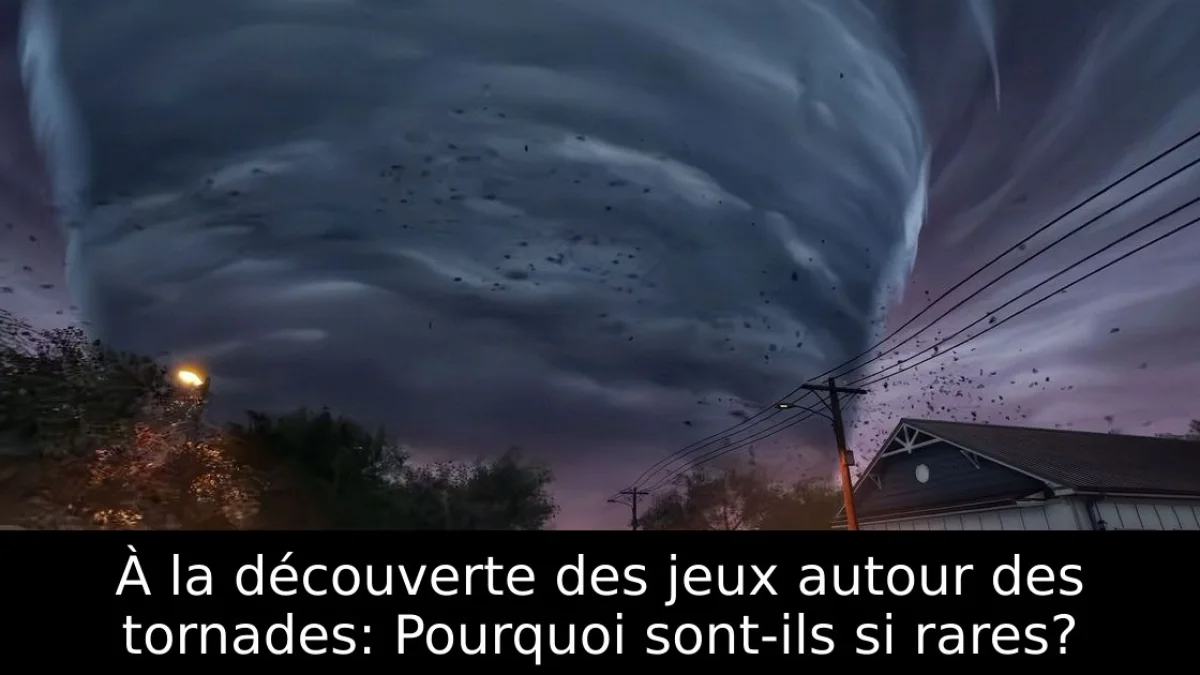 À la découverte des jeux autour des tornades: Pourquoi sont-ils si rares?