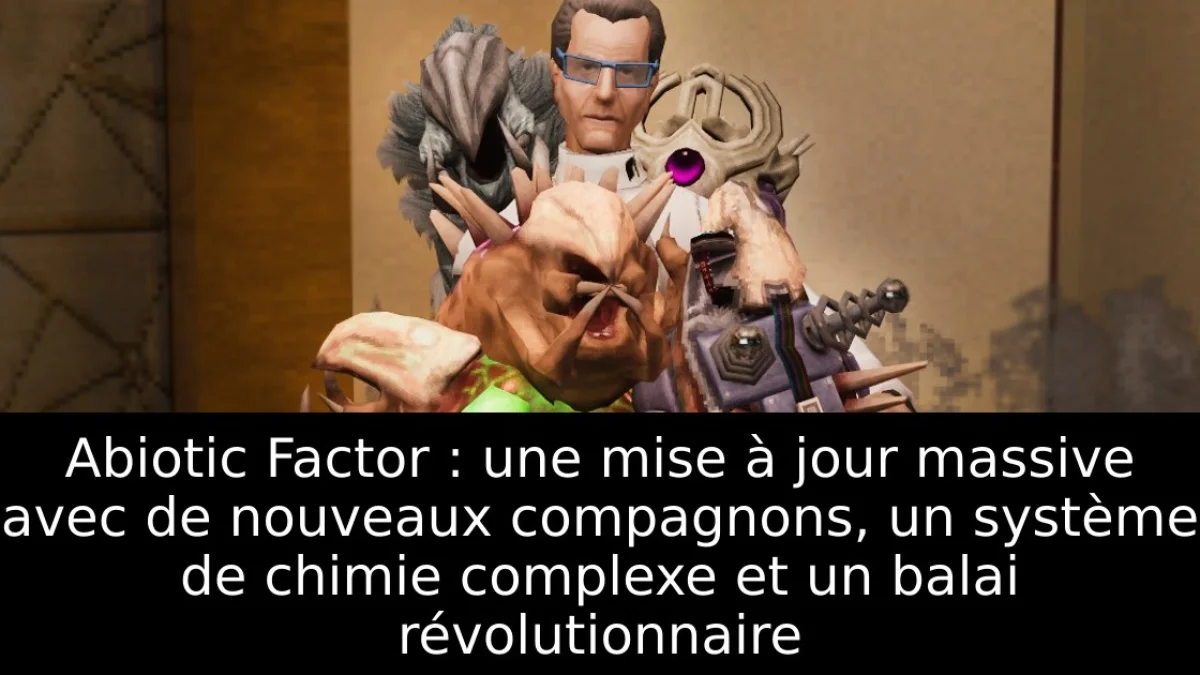Abiotic Factor : une mise à jour massive avec de nouveaux compagnons, un système de chimie complexe et un balai révolutionnaire