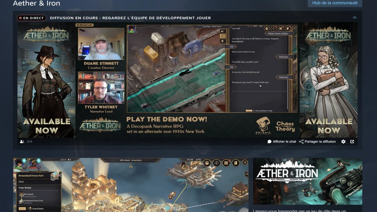 Aether & Iron : une plongée dans un RPG steampunk captivant