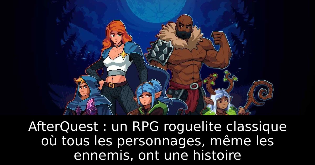AfterQuest : un RPG roguelite classique où tous les personnages, même les ennemis, ont une histoire