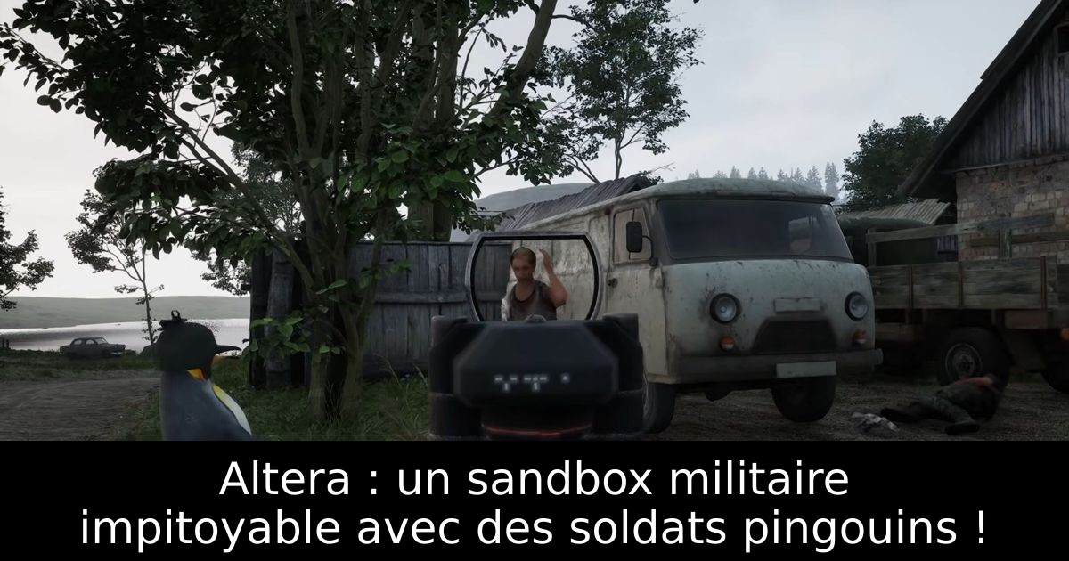 Altera : un sandbox militaire impitoyable avec des soldats pingouins !