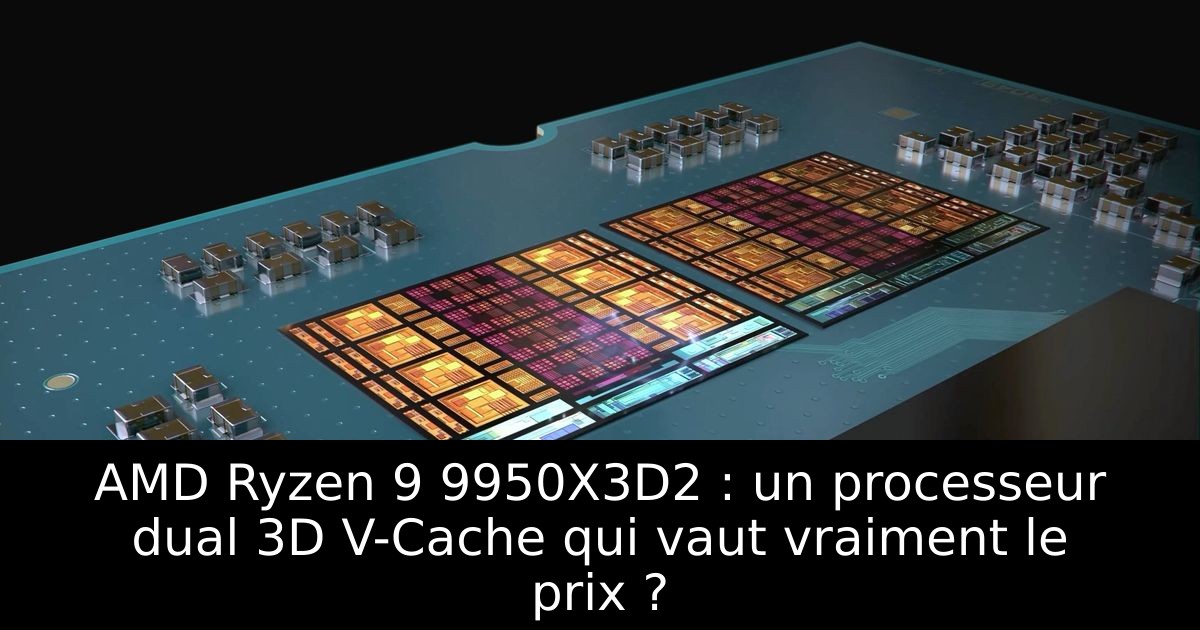 AMD Ryzen 9 9950X3D2 : un processeur dual 3D V-Cache qui vaut vraiment le prix ?