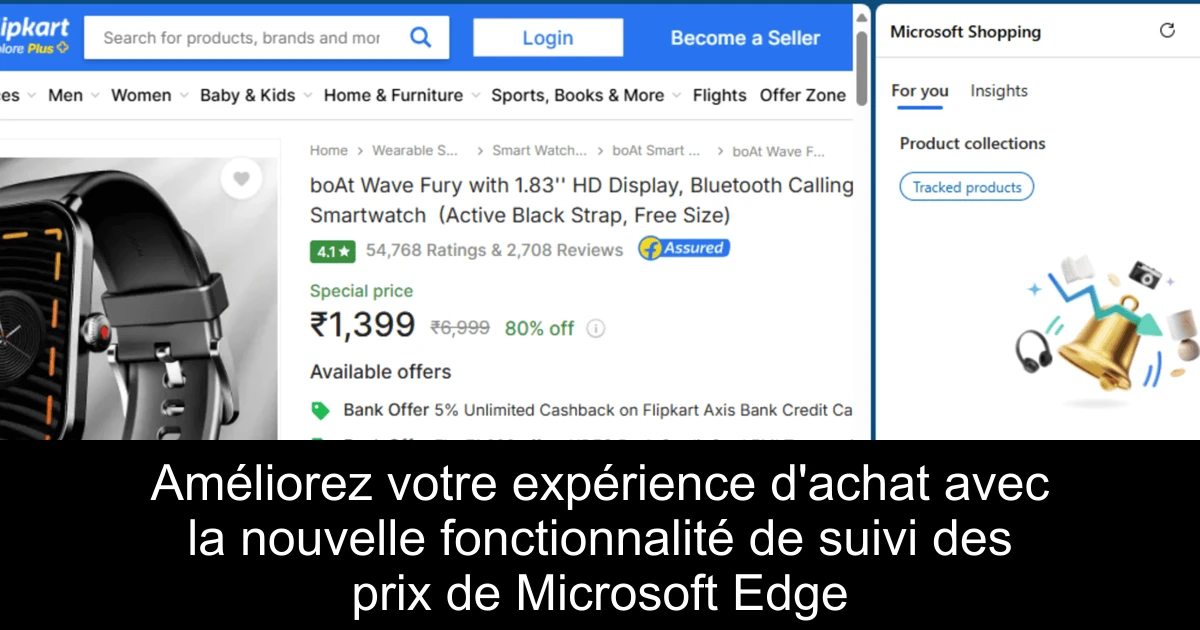 Améliorez votre expérience d'achat avec la nouvelle fonctionnalité de suivi des prix de Microsoft Edge
