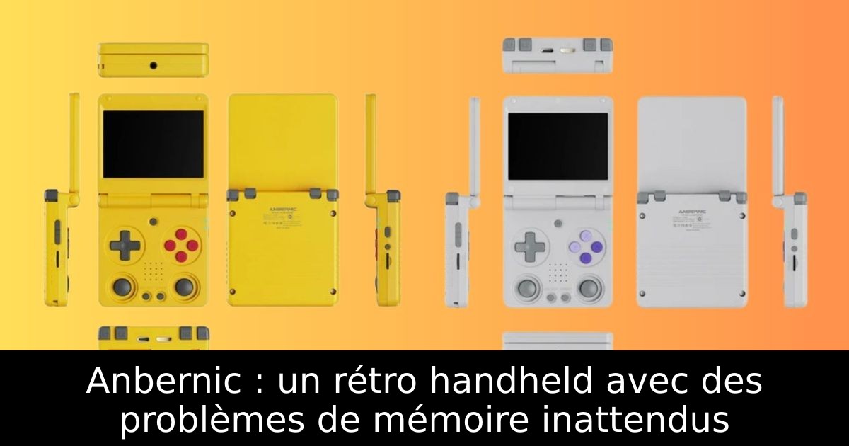 Anbernic : un rétro handheld avec des problèmes de mémoire inattendus