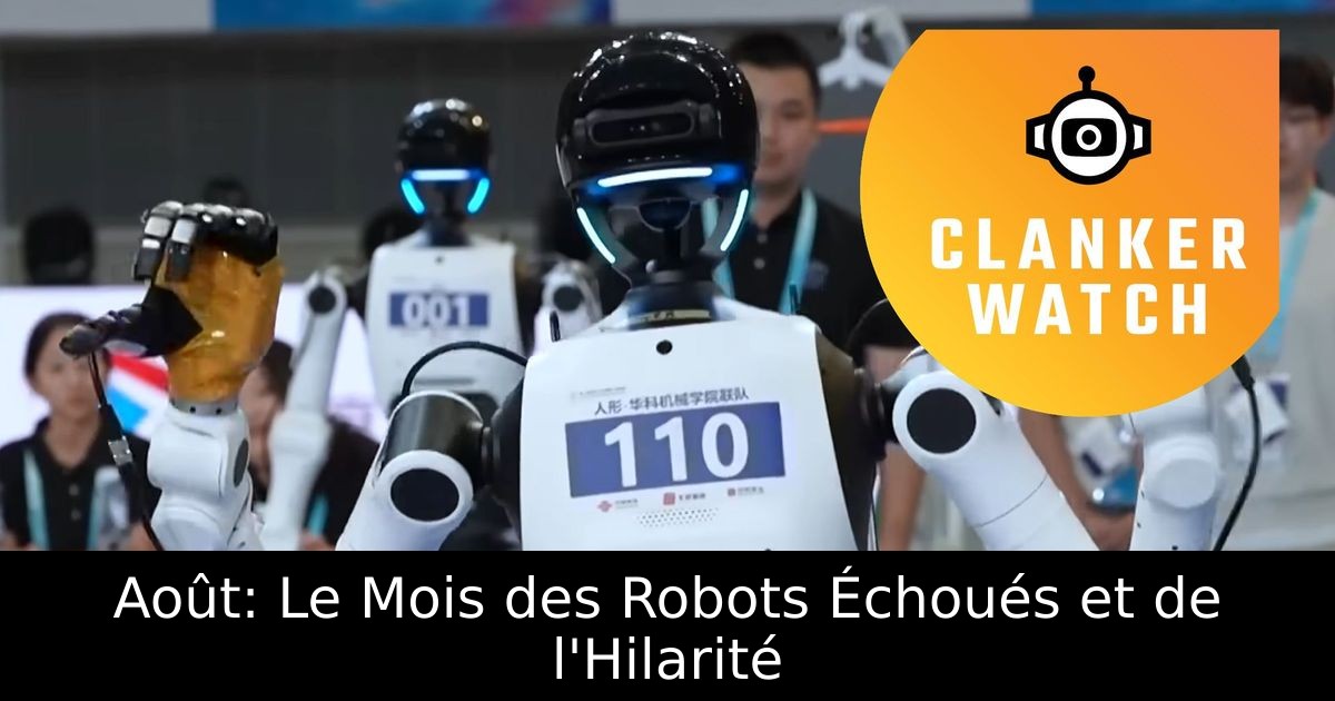 Août: Le Mois des Robots Échoués et de l'Hilarité