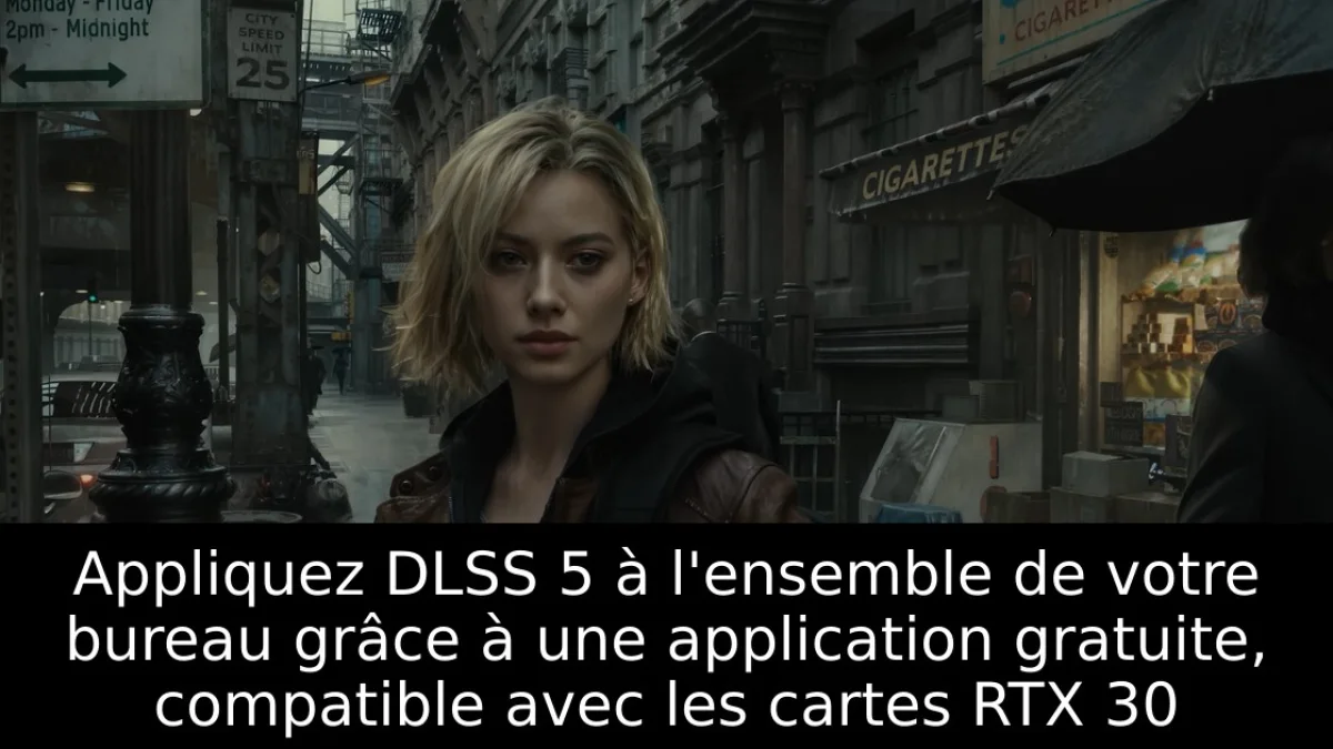 Appliquez DLSS 5 à l'ensemble de votre bureau grâce à une application gratuite, compatible avec les cartes RTX 30