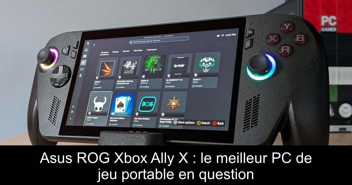 Asus ROG Xbox Ally X : le meilleur PC de jeu portable en question
