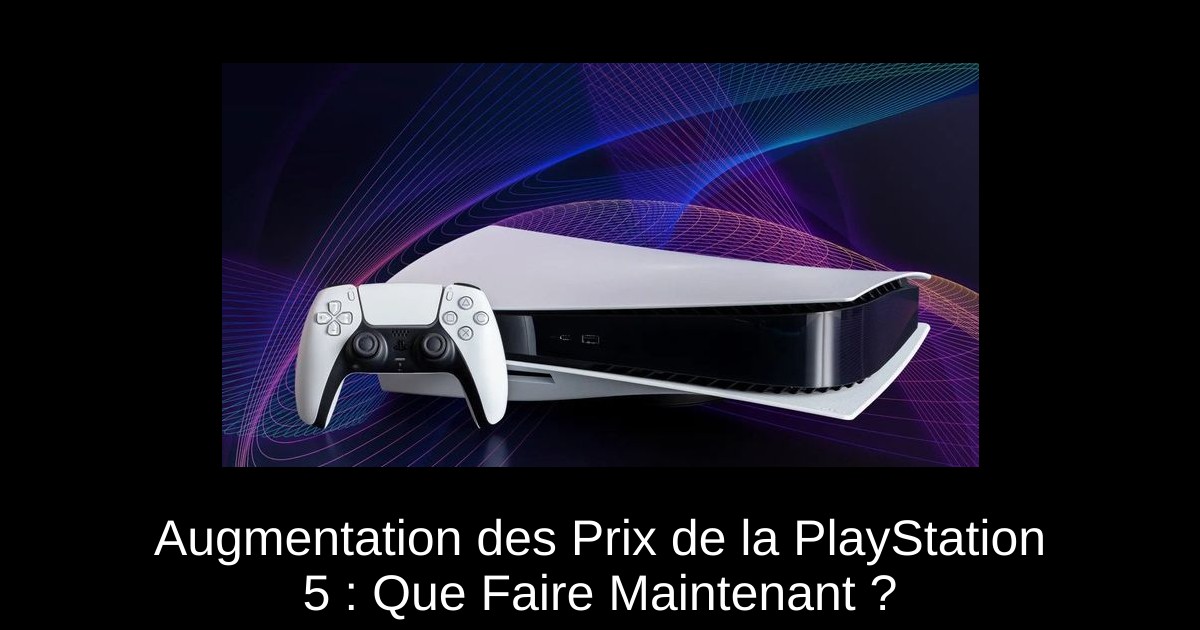 Augmentation des Prix de la PlayStation 5 : Que Faire Maintenant ?