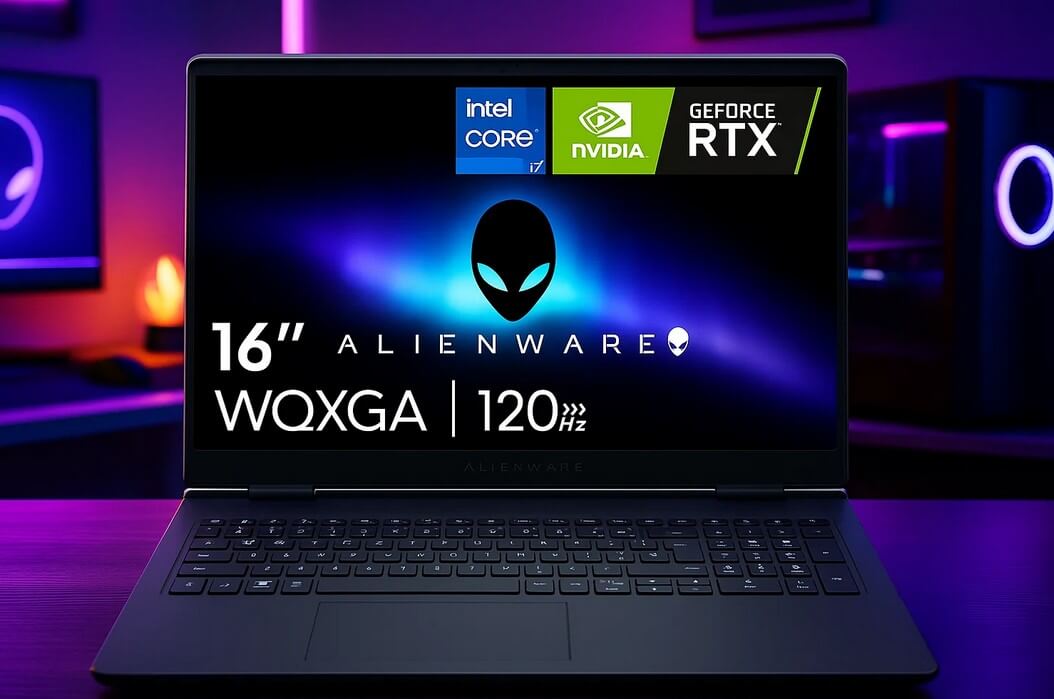 Avis PC Portable Gaming Alienware 16 Aurora AC16250 sous Core 7 et RTX 5060 à moins de 1400 €
