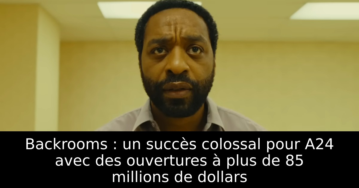 Backrooms : un succès colossal pour A24 avec des ouvertures à plus de 85 millions de dollars