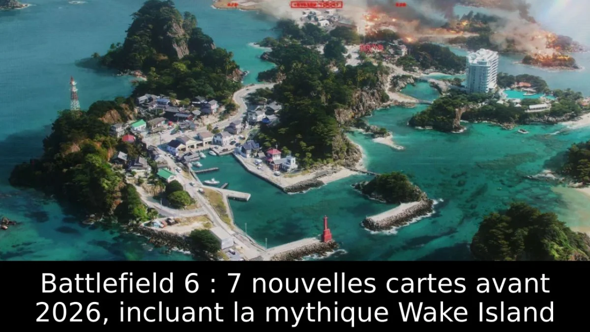 Battlefield 6 : 7 nouvelles cartes avant 2026, incluant la mythique Wake Island