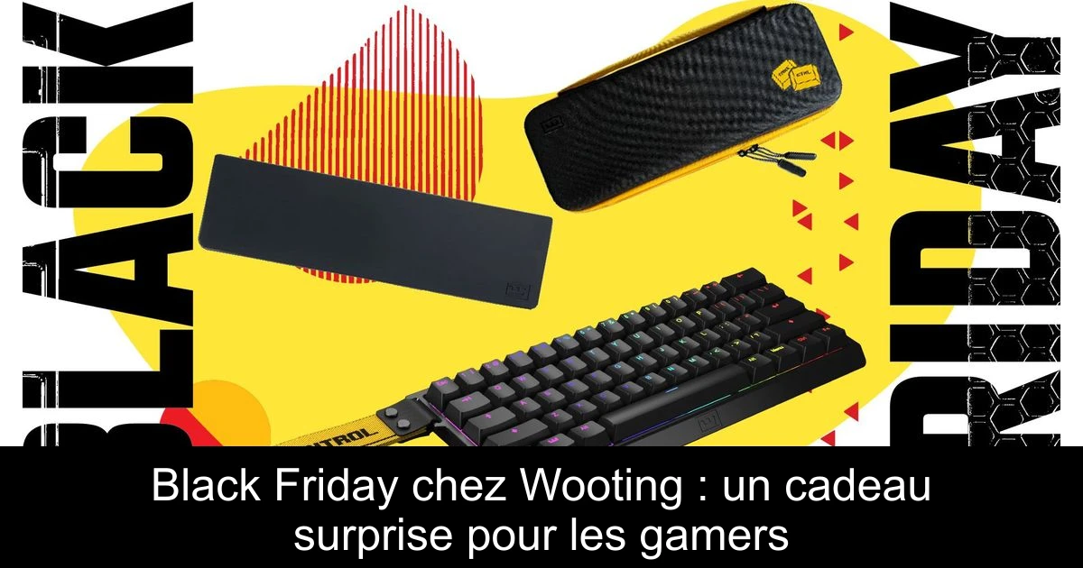 Black Friday chez Wooting : un cadeau surprise pour les gamers