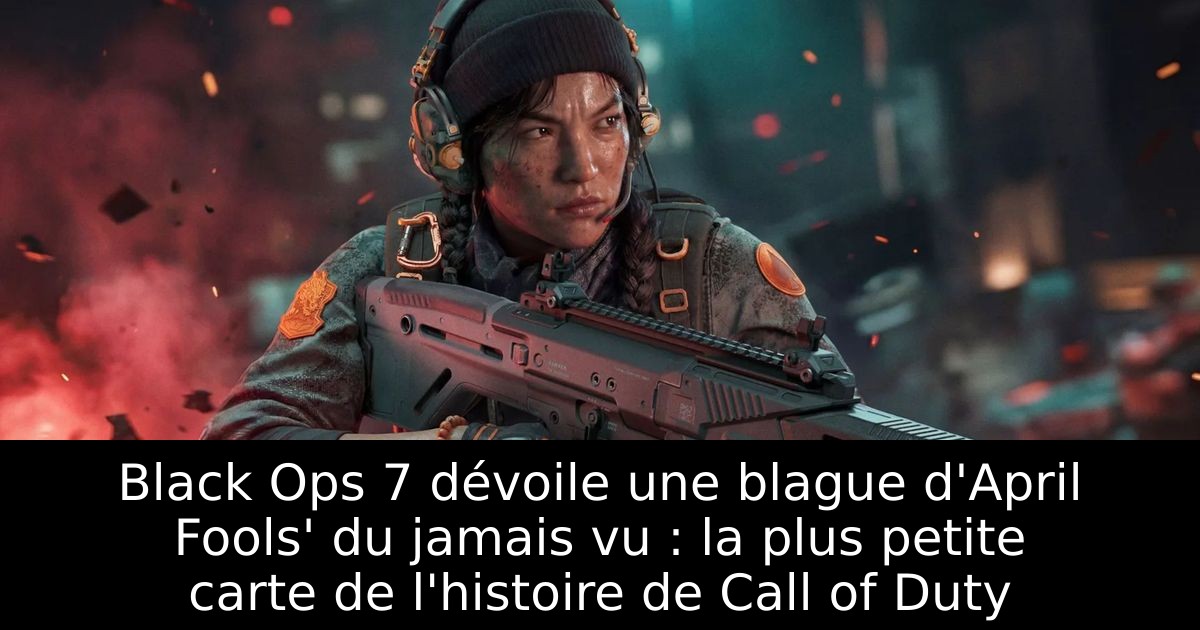 Black Ops 7 dévoile une blague d'April Fools' du jamais vu : la plus petite carte de l'histoire de Call of Duty