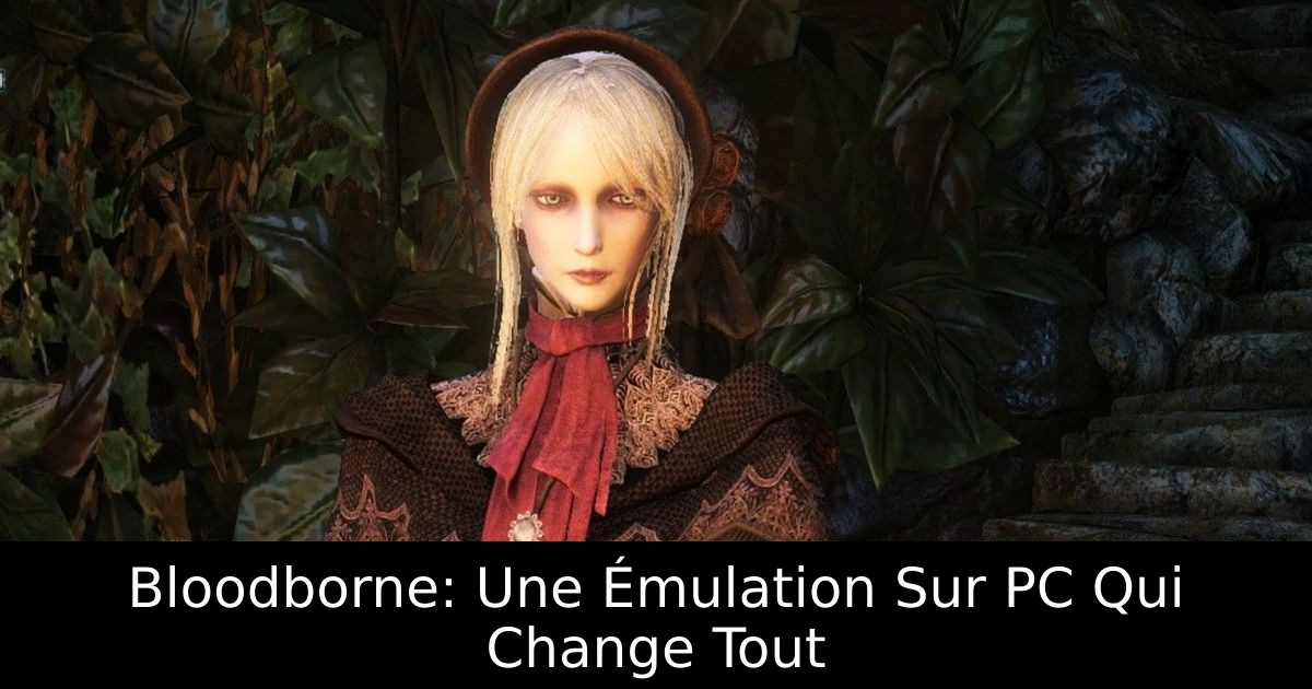 Bloodborne: Une Émulation Sur PC Qui Change Tout