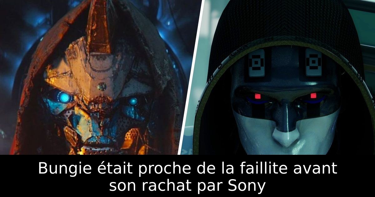 Bungie était proche de la faillite avant son rachat par Sony