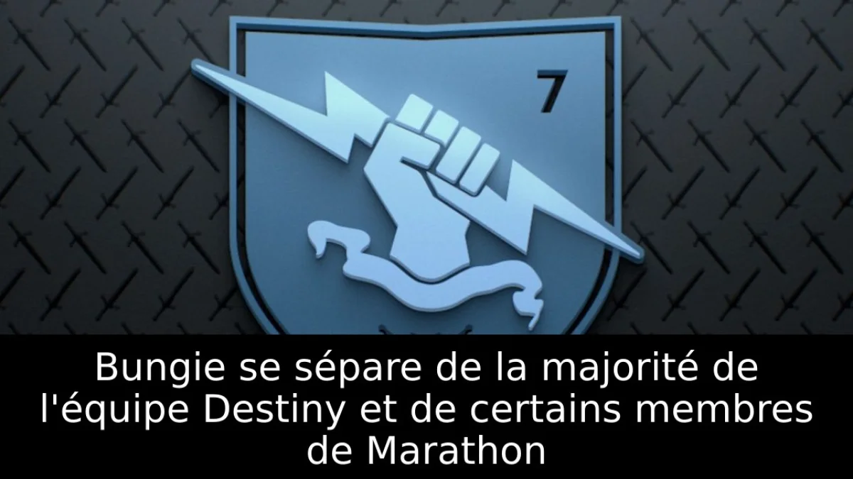 Bungie se sépare de la majorité de l'équipe Destiny et de certains membres de Marathon