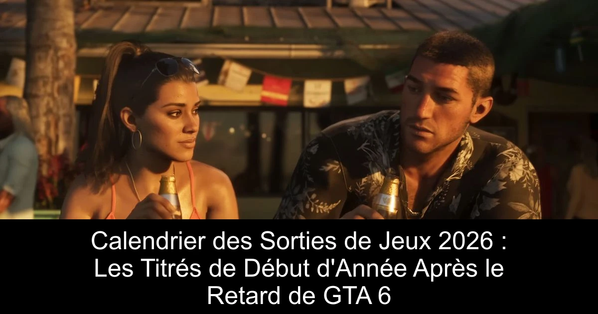 Calendrier des Sorties de Jeux 2026 : Les Titrés de Début d'Année Après le Retard de GTA 6