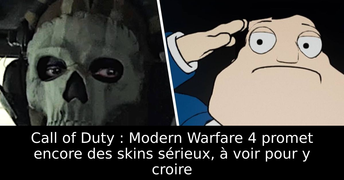 Call of Duty : Modern Warfare 4 promet encore des skins sérieux, à voir pour y croire