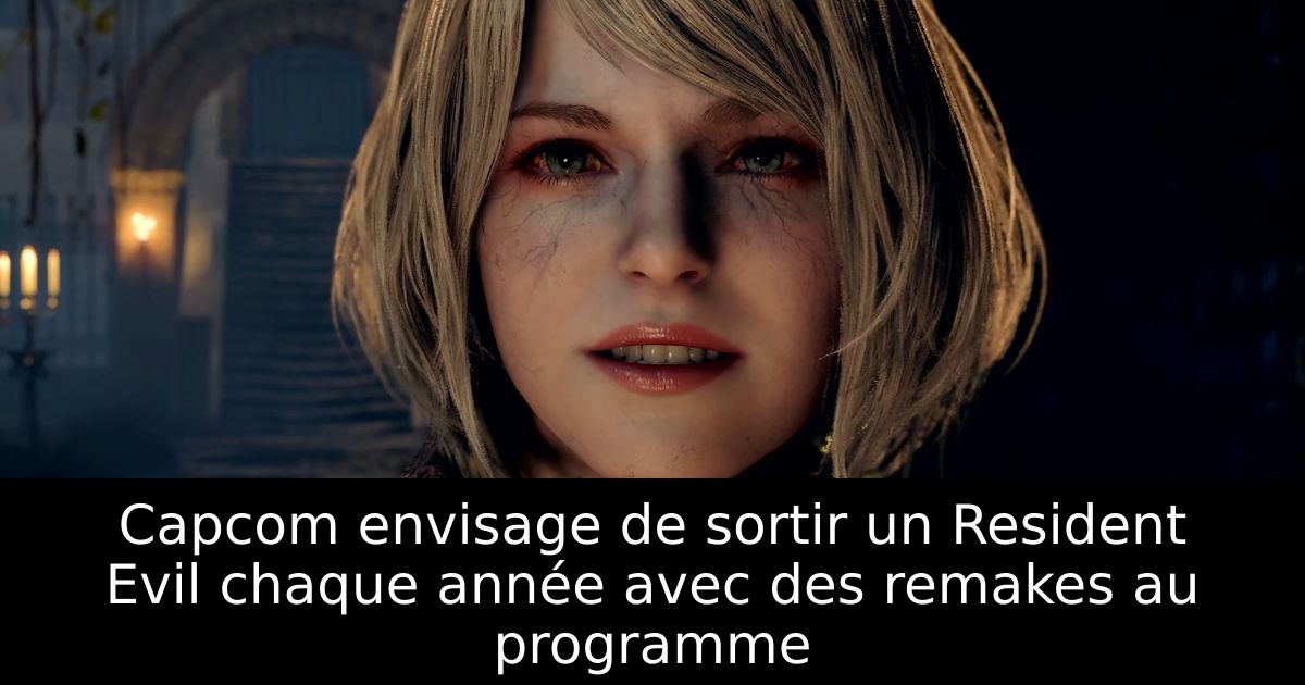 Capcom envisage de sortir un Resident Evil chaque année avec des remakes au programme