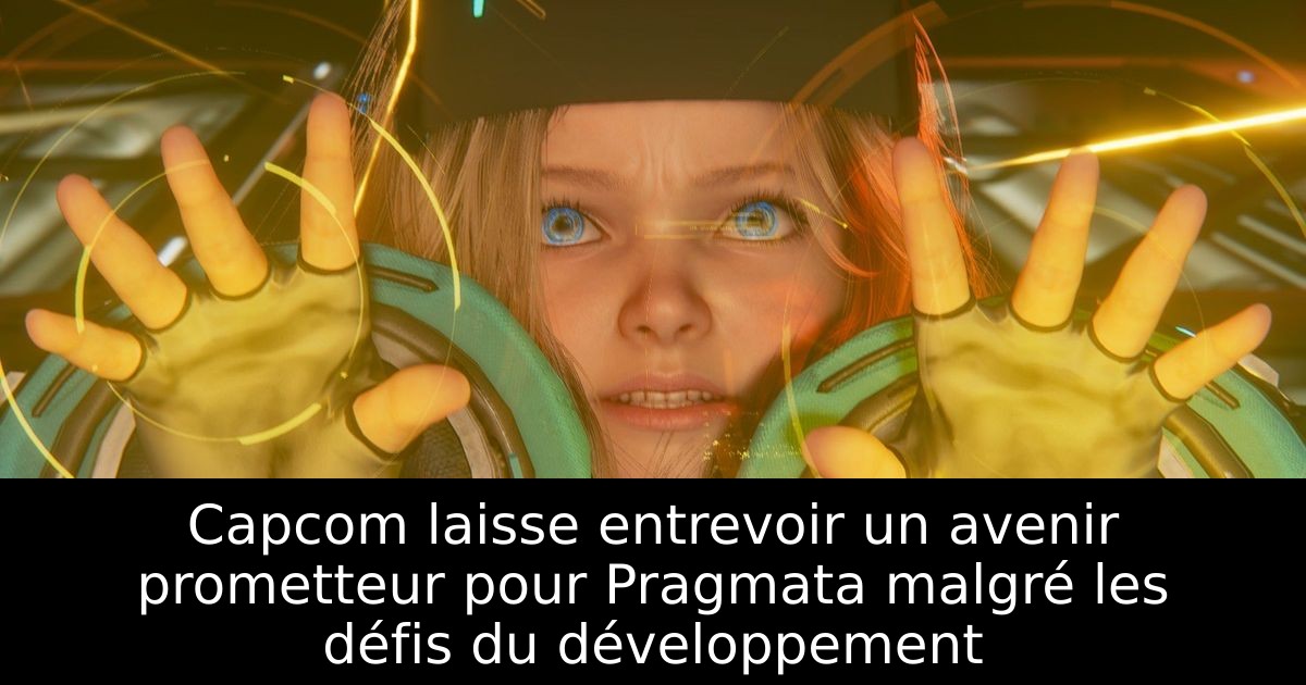 Capcom laisse entrevoir un avenir prometteur pour Pragmata malgré les défis du développement