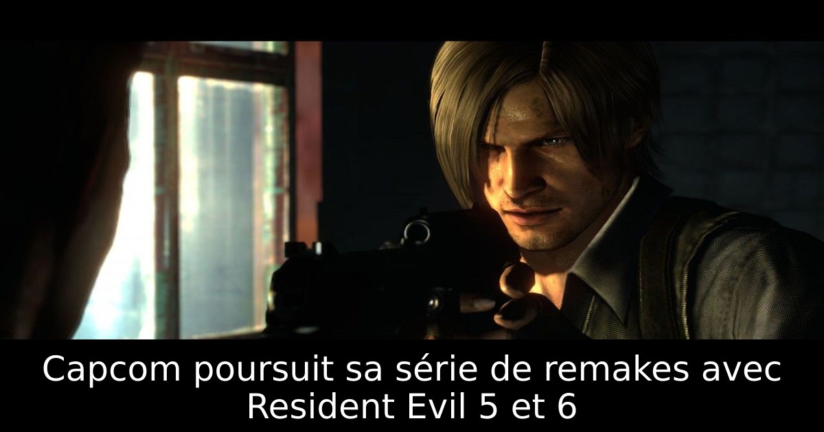 Capcom poursuit sa série de remakes avec Resident Evil 5 et 6