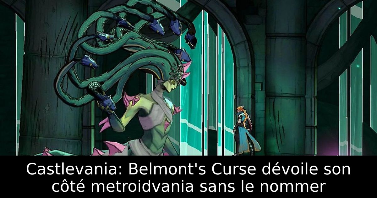 Castlevania: Belmont's Curse dévoile son côté metroidvania sans le nommer