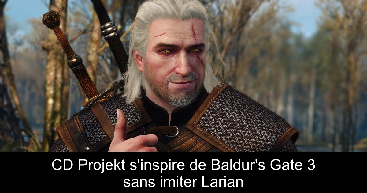 CD Projekt s'inspire de Baldur's Gate 3 sans imiter Larian