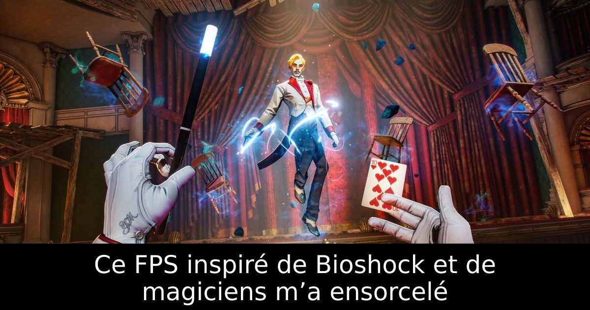 Ce FPS inspiré de Bioshock et de magiciens m’a ensorcelé