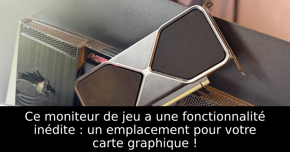 Ce moniteur de jeu a une fonctionnalité inédite : un emplacement pour votre carte graphique !