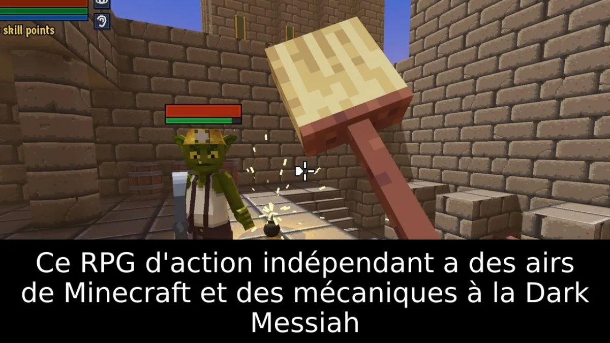 Ce RPG d'action indépendant a des airs de Minecraft et des mécaniques à la Dark Messiah
