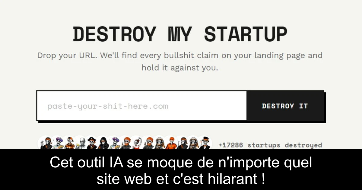 Cet outil IA se moque de n'importe quel site web et c'est hilarant !