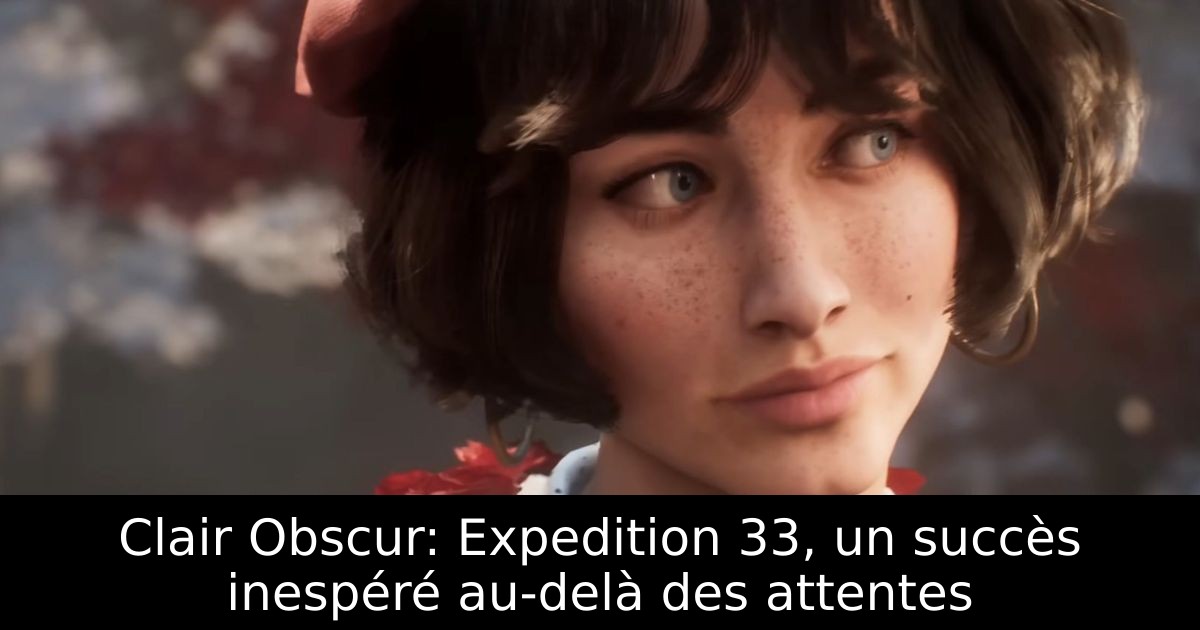 Clair Obscur: Expedition 33, un succès inespéré au-delà des attentes