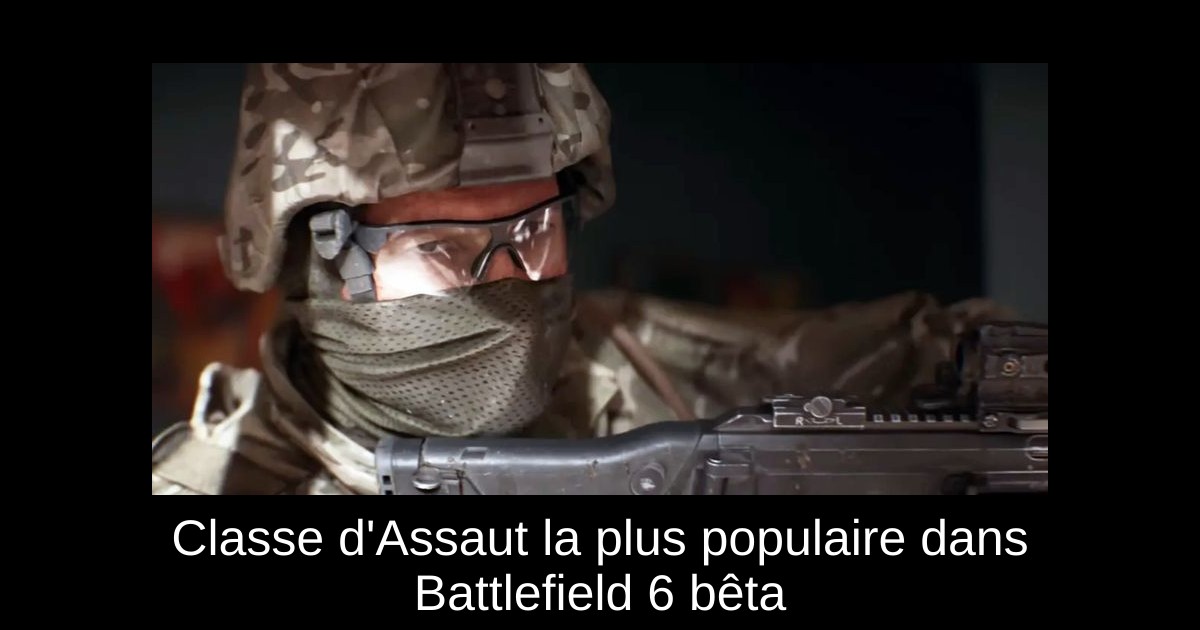 Classe d'Assaut la plus populaire dans Battlefield 6 bêta