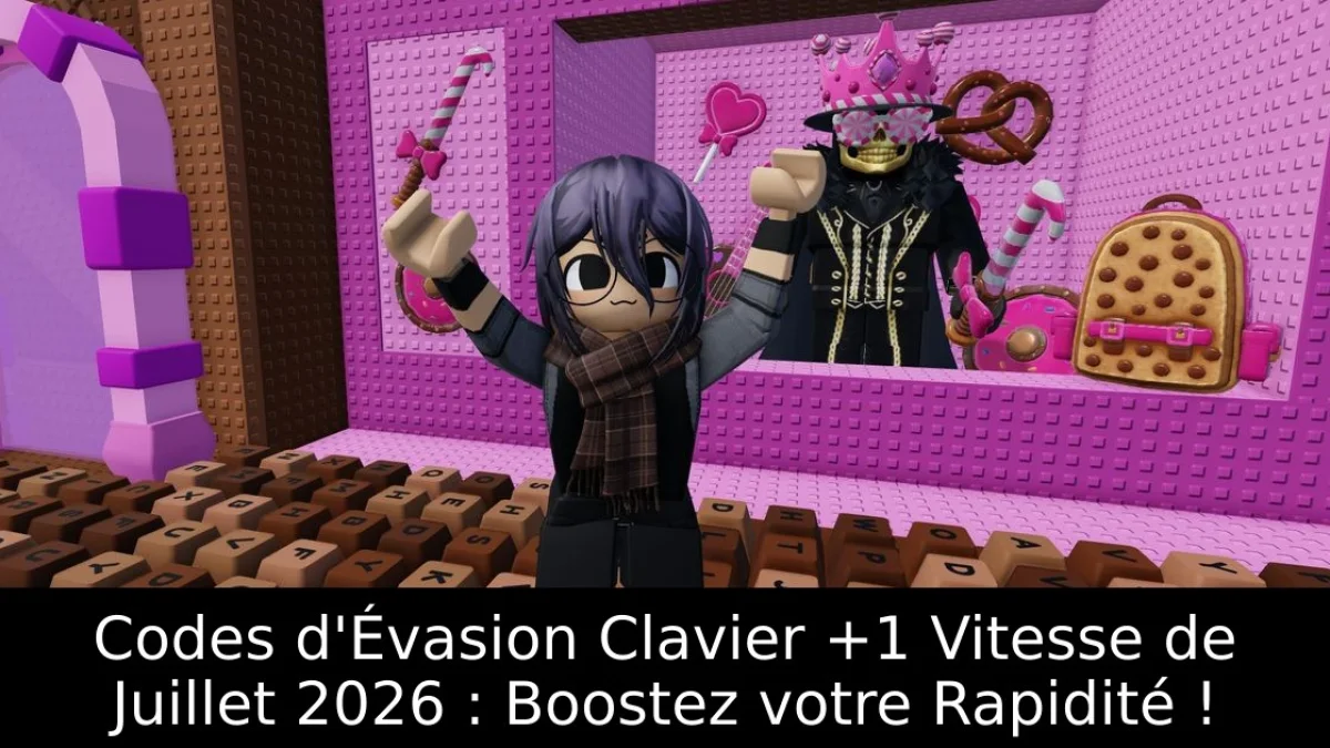 Codes d'Évasion Clavier +1 Vitesse de Juillet 2026 : Boostez votre Rapidité !