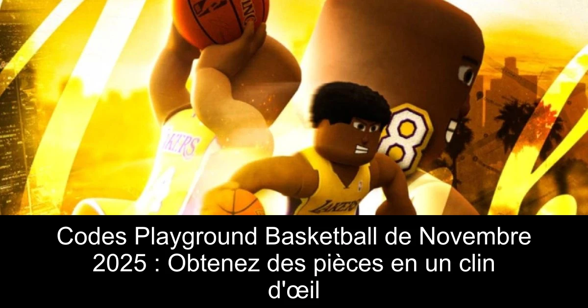 Codes Playground Basketball de Novembre 2025 : Obtenez des pièces en un clin d'œil