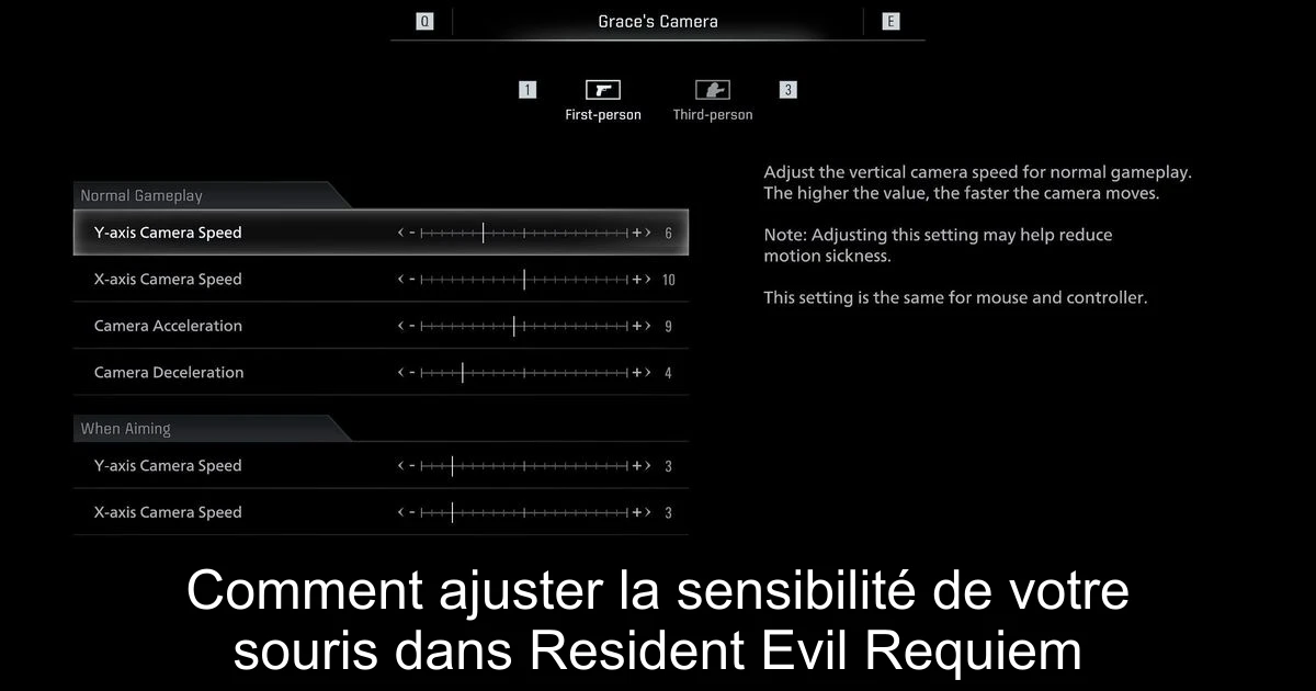 Comment ajuster la sensibilité de votre souris dans Resident Evil Requiem