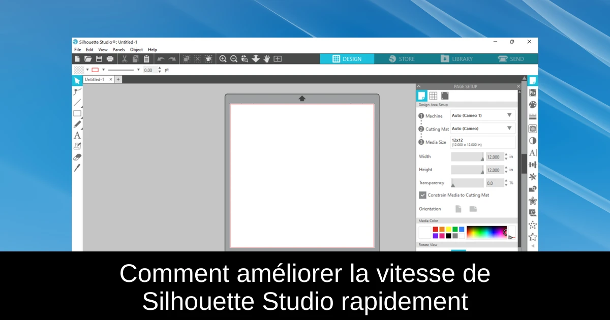 Comment améliorer la vitesse de Silhouette Studio rapidement