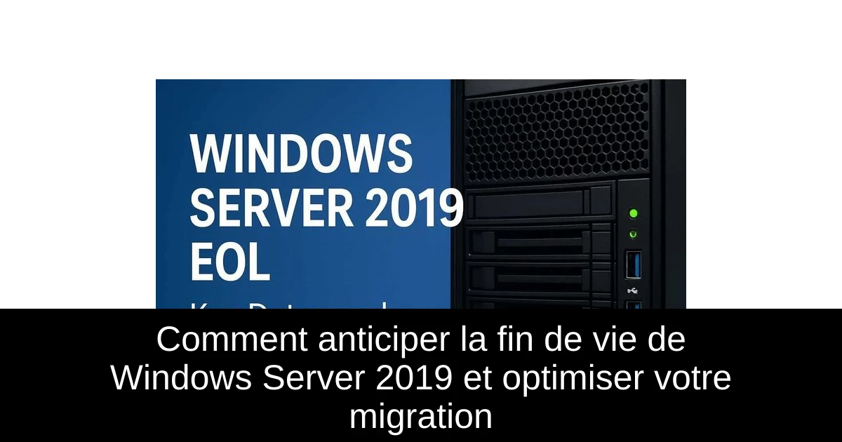 Comment anticiper la fin de vie de Windows Server 2019 et optimiser votre migration