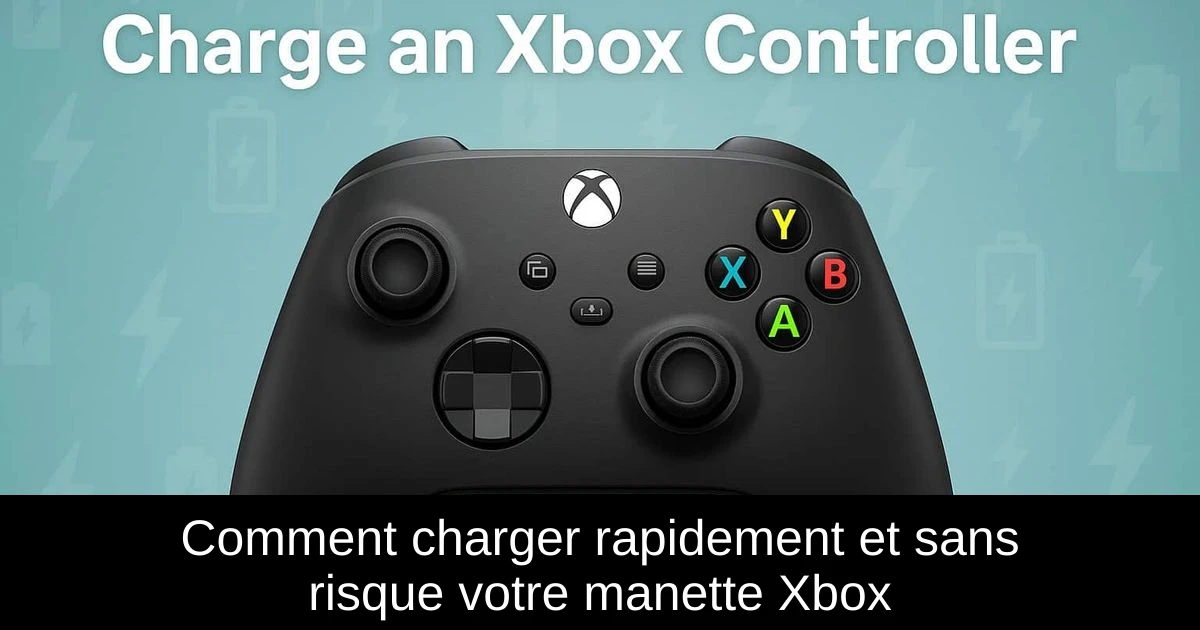 Comment charger rapidement et sans risque votre manette Xbox