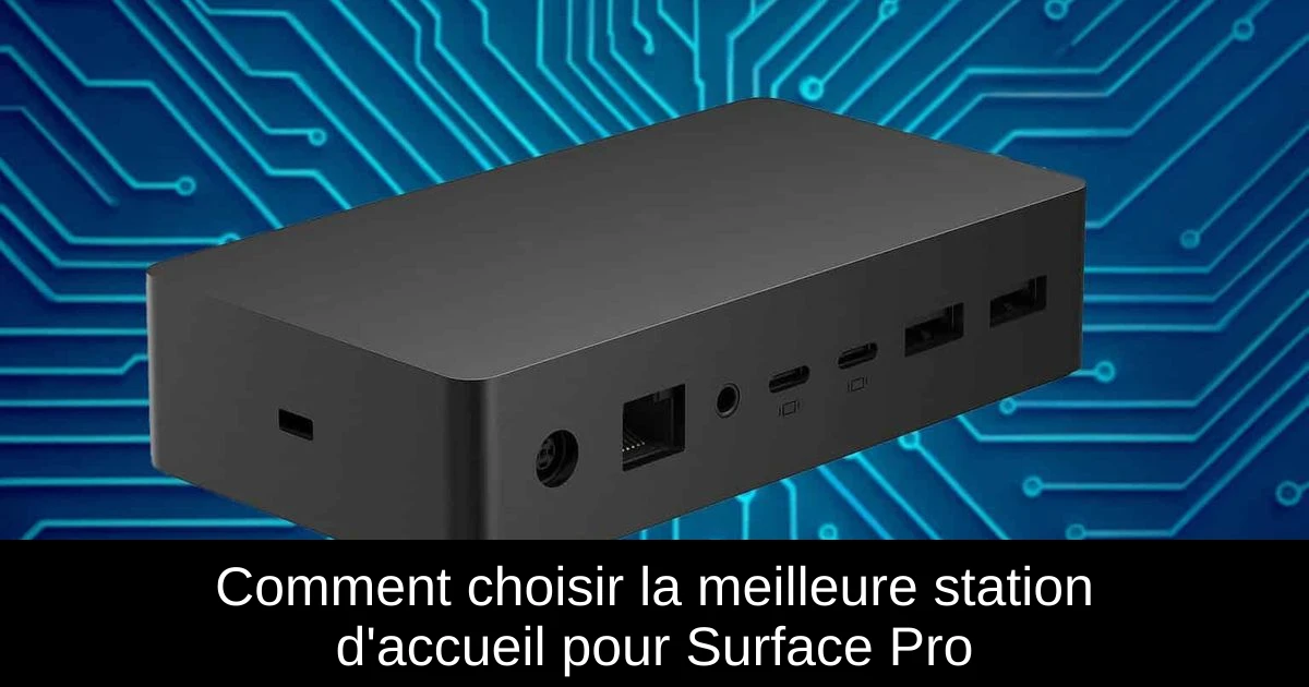 Comment choisir la meilleure station d'accueil pour Surface Pro