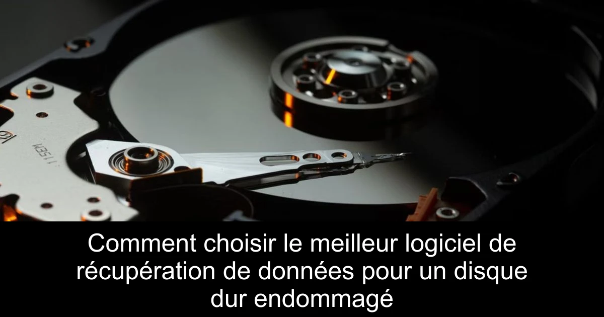 Comment choisir le meilleur logiciel de récupération de données pour un disque dur endommagé