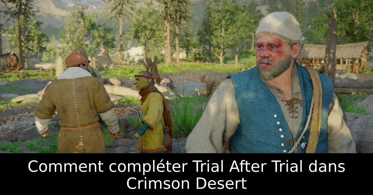 Comment compléter Trial After Trial dans Crimson Desert